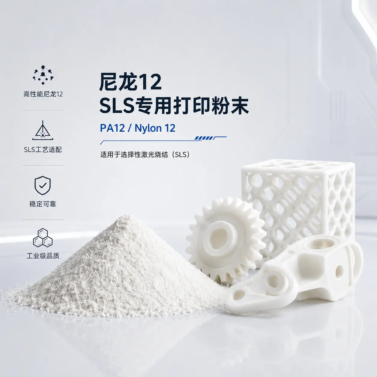 PA12尼龙12 SLS专用打印粉末